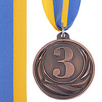 Медаль спортивна зі стрічкою FAME SP-Sport C-3173 Бронза