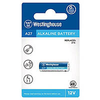 Батарейка высоковольтная Westinghouse А27, MN27, EL812, Alkaline, 12V, блистер 1 шт. (TV)