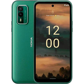 Смартфон Nokia XR21 6/128 GB Green 5G, IPS 6.49", 64+8/16 Мп, Snapdragon 695, 4800 мА·год, IP69K