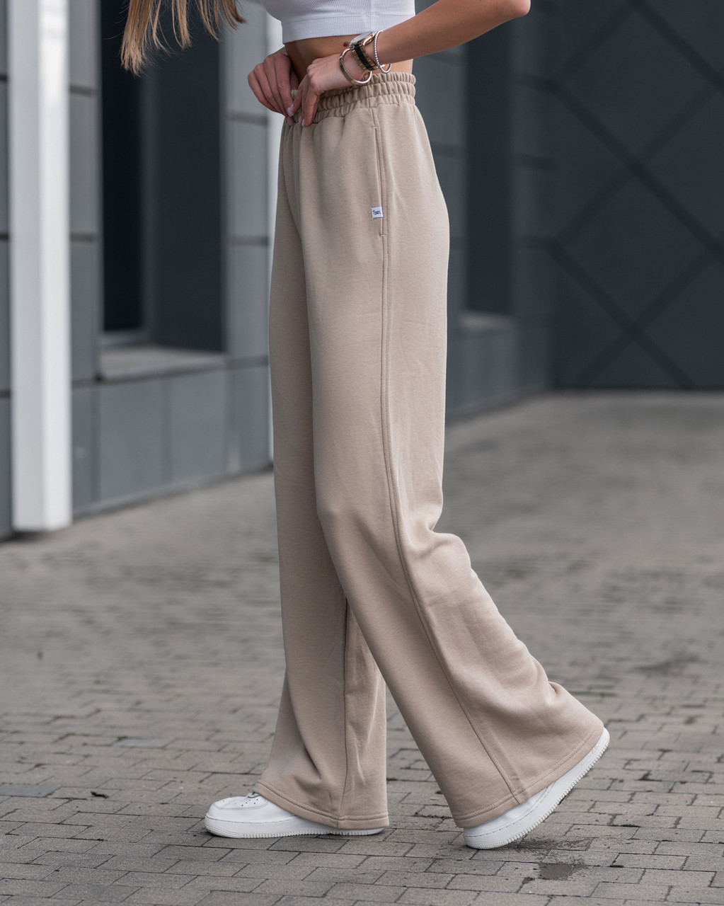Женские Спортивные Брюки Клеш Staff Ni Beige Shopingo Жіночі Спортивні ...
