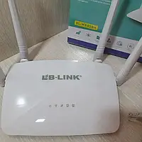 Сетевой маршрутизатор Wi-Fi LB-Link2.4 GHz 300Mbps,Беспроводной роутер с 2 LANпортами и режимом 5в1 pot