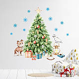 Новорічна Наклейка Ялинка-2, фото 2