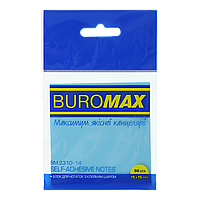 Блок пластиковий для нотаток із клейким шаром 75x75 мм 50 л прозорий блакитний