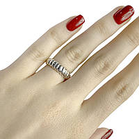 Серебряное кольцо женское колечко из итальянского серебра 925 пробы размер 18.5