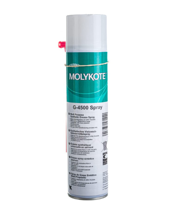 Пластичная смазка спрей с пищевым допуском Molykote G-4500 Spray 400ml - фото 1 - id-p1149582142