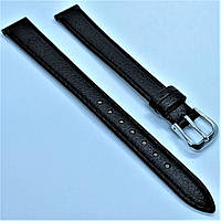 12 мм Шкіряний Ремінець для годинника CONDOR 525L.12.01 Чорний Ремінець на годинник з Натуральної шкіри