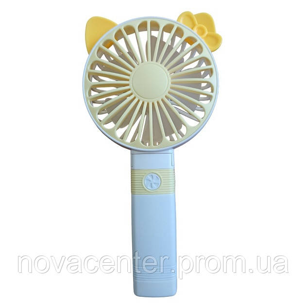 Вентилятор ручной аккумуляторный DianDi Mini Fan SQ-2163 USB Желтый NC, код: 8060099 - фото 3 - id-p2009277581