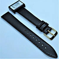 16 мм Шкіряний Ремінець для годинника CONDOR 525.16.01 Чорний Ремінець на годинник з Натуральної шкіри