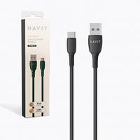 USB кабель для зарядки и передачи данных Type-C 3,0А 1м черный HAVIT