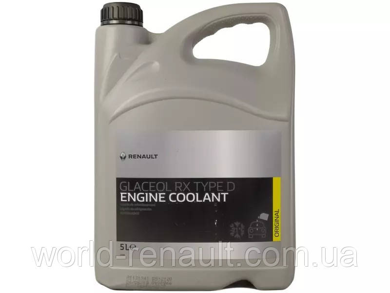 Renault (Original) 7711428130 — Антифриз зелений (Glaceol RX Type D) 5 л (готовий до застосування -21 °C)