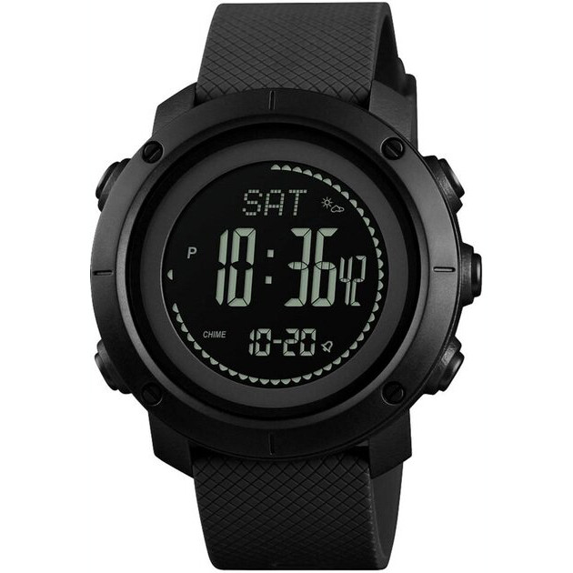 Часы наручные Skmei 1427 Оrіginal (Black ABS, 1427BK) | Мужские наручные часы - фото 1 - id-p2009352239