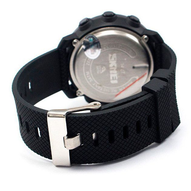 Часы наручные Skmei 1427 Оrіginal (Black ABS, 1427BK) | Мужские наручные часы - фото 5 - id-p2009352239