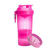 Шейкер спортивний SmartShake Original2GO 600ml Neon Pink 600ml TOS