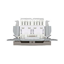 Розетка комп'ютерна Schneider Electric Asfora бронза подвійна RJ45 UTP 5E внутрішня EPH4400169, фото 5