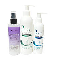 Набір для відновлення волосся 3 в 1: шампунь, кондиціонер, контролер SOIKA