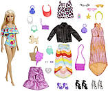 Адвент-календар Барбі 2023. Barbie Doll and Advent Calendar. Новорічний подарунковий набір із лялькою, одягом, аксесуарами, фото 3