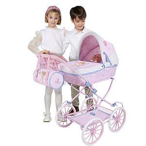 DeCuevas Коляска для ляльок GALA (ручка 81 см) 80051 Рожева