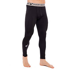 Штани чоловічі компресійні тайтси чоловічі Jason 3064 розмір M (165-170 см) Black