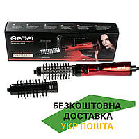 Фен щетка для сушки волос вращающейся Gemei GM 4829 (Стайлер для укладки, браш воздушный) EN