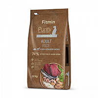 Fitmin dog Purity Rice Adult Fish & Venison 2kg / комплексный корм с рисом для взрослых собак всех пород