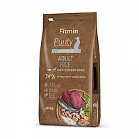 Fitmin dog Purity Rice Adult Fish & Venison 12kg / комплексный корм с рисом для взрослых собак всех пород