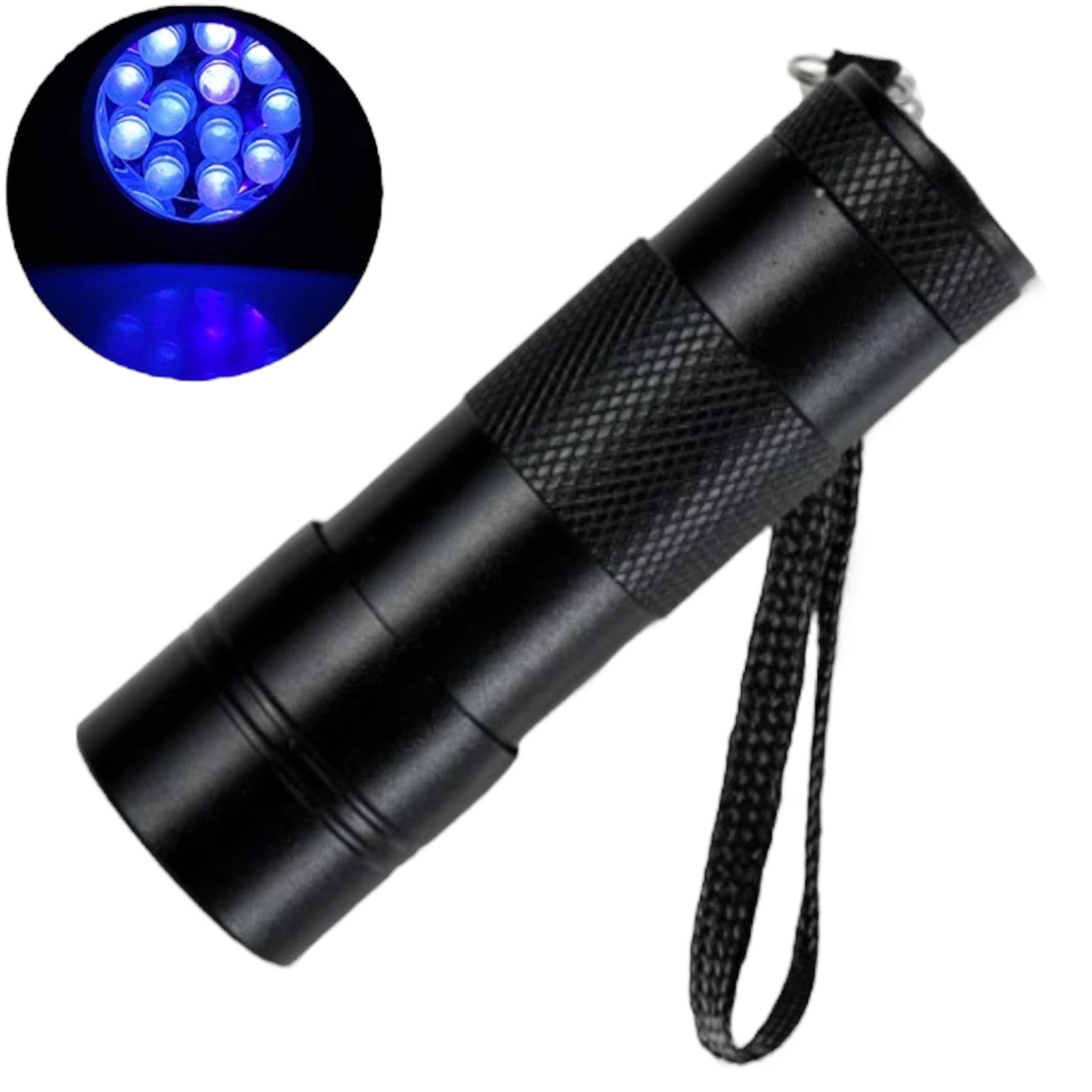 Лампа (ліхтарик) 106 для сушіння нігтів (гелевих типс, верхніх форм, декору) - на батарейках, 12 Вт. Чорний, фото 1