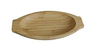 Тарелка соусница из бамбука OMS Collection (Турция), Размер: 18 х 9 х 2 см, арт. 9108