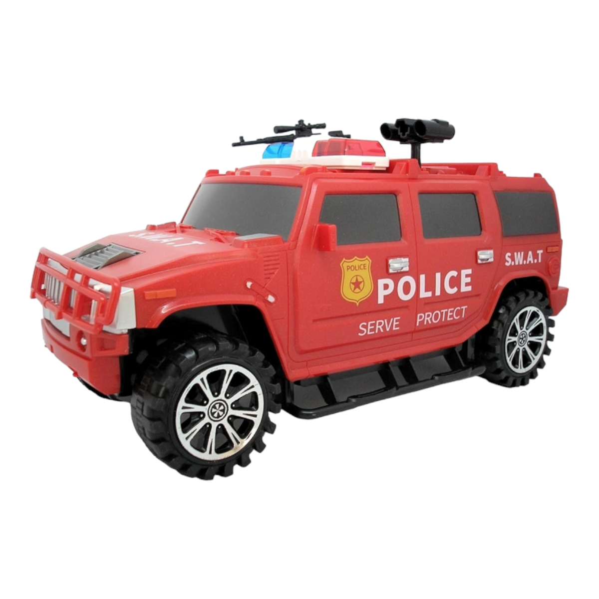 Машинка скарбничка з кодовим замком і відбитком Piggy Bank Police Червона