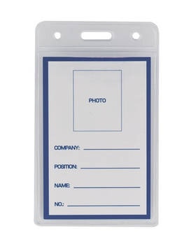 Бейдж вертикальний Buromax 65x109 мм Прозорий (BM.5403)