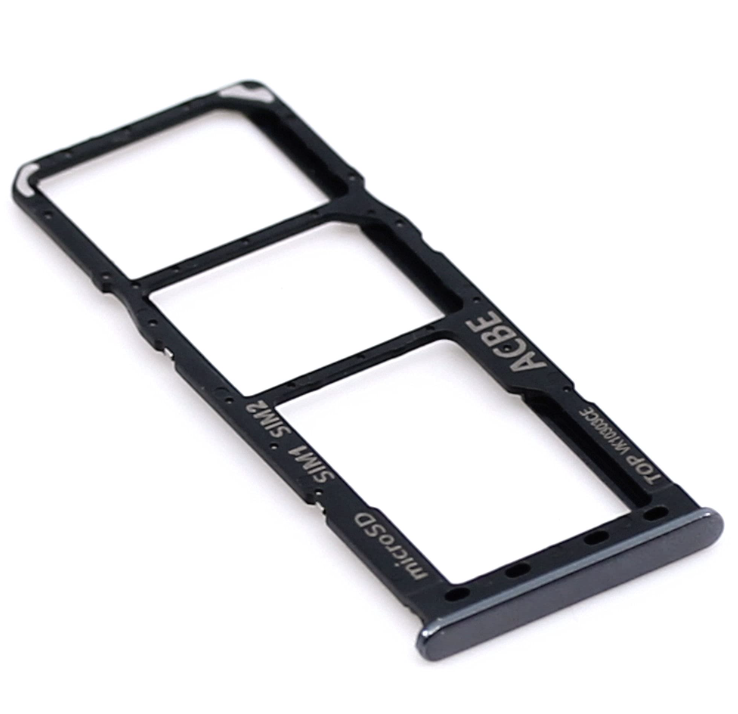 Тримач (лоток) Sim-карти та карти пам'яті для Samsung A325F Galaxy A32 Dual, чорний, Awesome Black, на дві