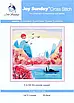 Набір для вишивання за нанесеною на канву схемою "Riverside sunset" AIDA 14CT printed, 35*36 см, фото 3