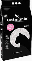 Бентонитовый наполнитель Catmania для кошек с запахом детской присыпки, розовые гранулы, 5л