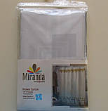 Шторка у ванну тканинна Miranda Lykia 180 х 200 см сіра, фото 3