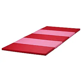 PLUFSIG Килимок складаний гімнастичний, рожевий/червоний, 78x185 см