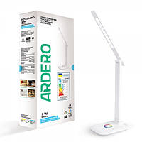 Настольная LED лампа, настольный светодиодный светильник Ardero DE1729ARD 9W 2700-6000K белый