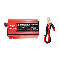 12v в 220v інвертор з чистою синусоїдою 1000W потужний перетворювач напруги Power Inverter, фото 6