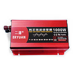 12v в 220v інвертор з чистою синусоїдою 1000W потужний перетворювач напруги Power Inverter