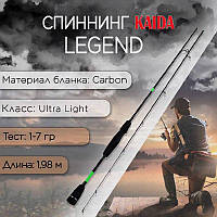 Спиннинг ультралайт Kaida Legend (тест 1-7g)