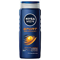 Nivea Гель для душу чоловічий "Sport" для тіла та волосся, 500 мл