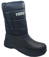 Чоботи підліткові Лідер Puma чорний (8 пар 37-41/42)