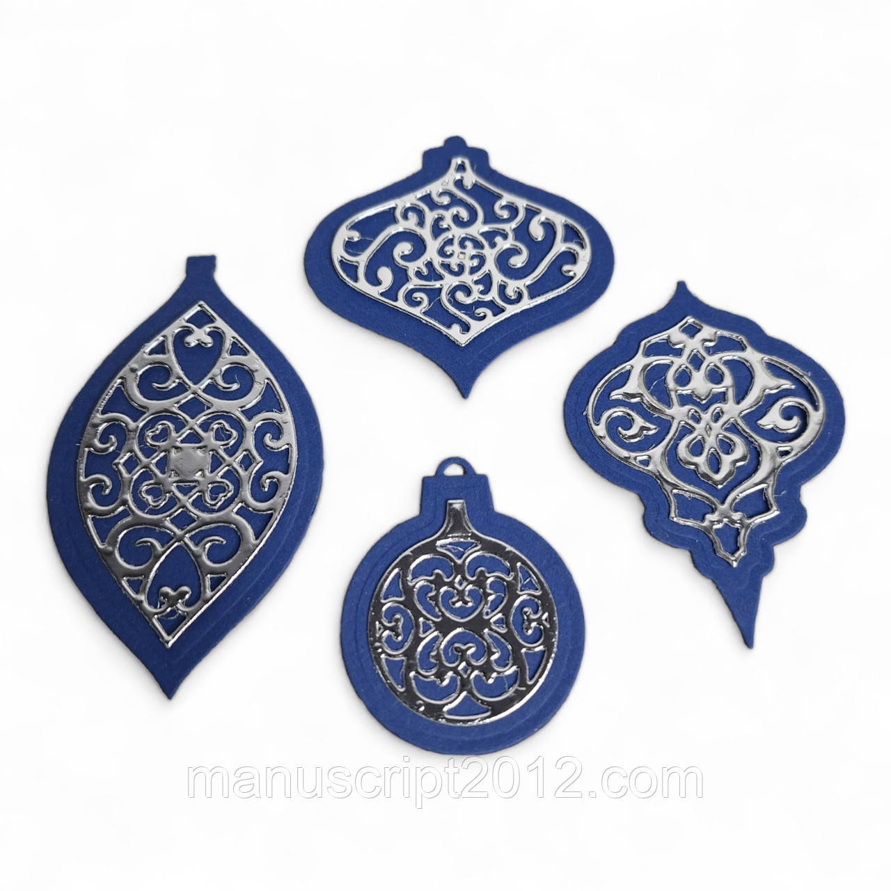 Вірубки з картону "Новорічні іграшки"