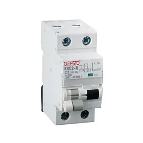 Дифавтомат ONESTO 1п+N, 25 А, 30 mA, тип AC, RCBO (KRC2-N)