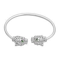 Срібний браслет Високої якості з фіанітами, вага виробу 11,29 г (2145004) 18 розмір