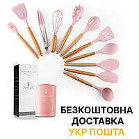 Набір кухонного приладдя Kitchen Set(лопатка, віночок, щипці, ополоник, ложка спагетті)