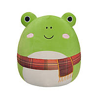 Мягкая игрушка «Жабка Венди в шарфе» (30 см). Бренд - Squishmallows