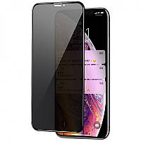 Захисне скло Privacy 5D (тех.пак) для Apple iPhone 11 Pro / X / XS (5.8") Чорний