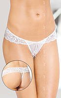 Жіночі стрінги - G-String 2443, white +Презент