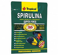 Корм Tropical Super Spirulina Forte для аквариумных рыб в хлопьях 12 г\60 мл (5900469703113) ML, код: 7633458