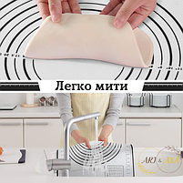 Силіконовий коврик для випікання 60х40см Ari&Ana, фото 6