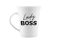 Чашка 360мл фарфор Lady boss в под. коробці 1698 ТМ KVARTA